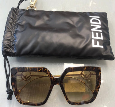 Fendi Oversized Sunglasses with Logo