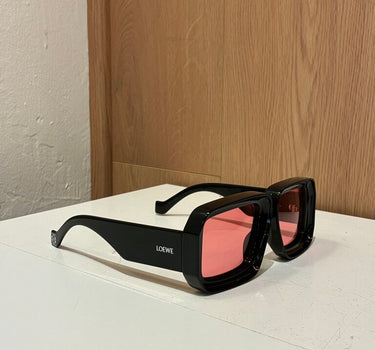 Loewe Paula's Ibiza Dive In Black Sunglasses with Pink Lenses