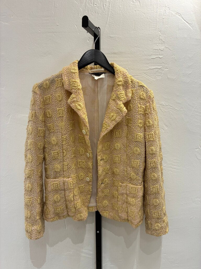 Comme des Garçons Yellow Textured Jacket