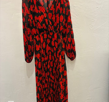 The Kooples Floral Print Pleated Dress