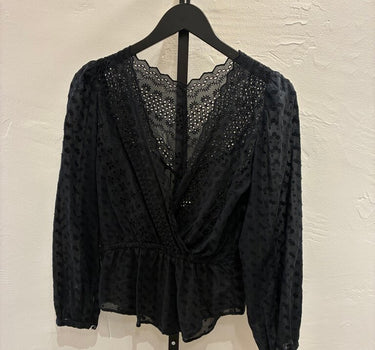 Isabel Marant Black Embroidered Blouse
