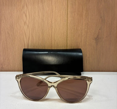 Saint Laurent Beige Cat Eye Sunglasses