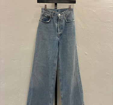 AGOLDE Wide Leg Blue Jeans