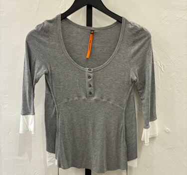 Cop Copine Layered Scoop Neck Top