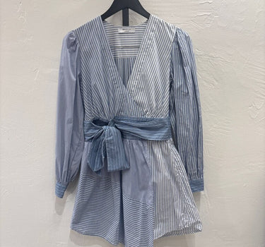 Bailey/44 Striped Wrap Dress