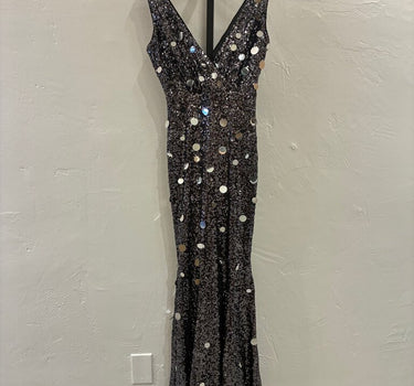 Badgley Mischka Sequin Evening Gown