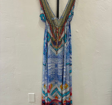 Camilla Silk Beaded Maxi Dress