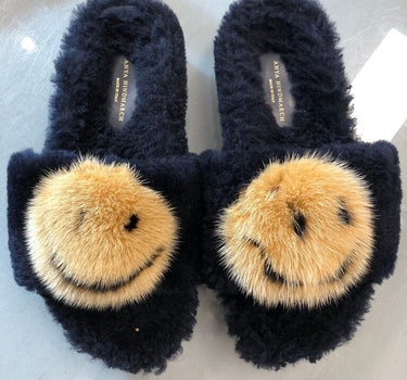 Anya Hindmarch Smiley Face Slippers