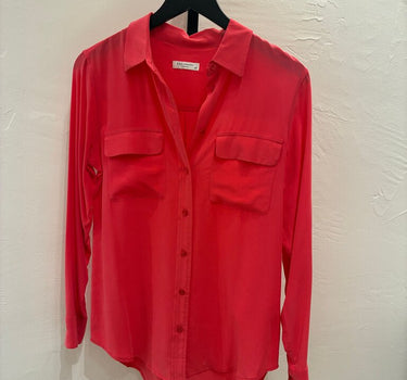 Equipment Femme Red Button-up Shirt