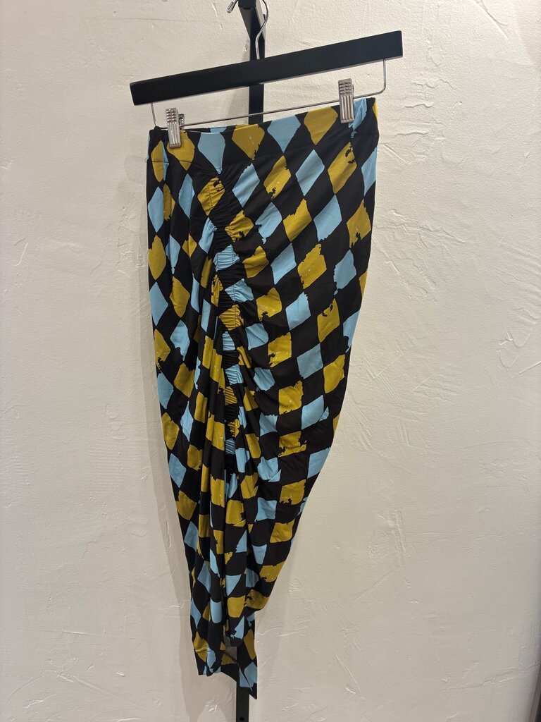 Preen by Thornton Bregazzi Checkered Print Skirt