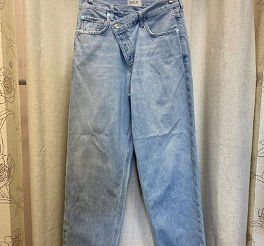 AGOLDE Light Wash Cropped Jeans