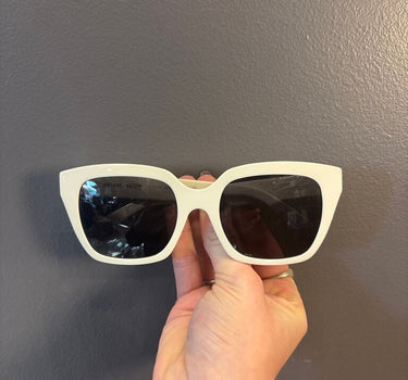 Celine White Cat-Eye Sunglasses