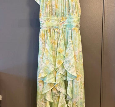 Elliatt Floral Tie Neck Maxi Dress