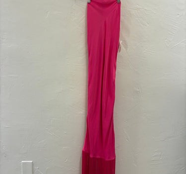 Camila Coelho Pink Fringe Maxi Dress