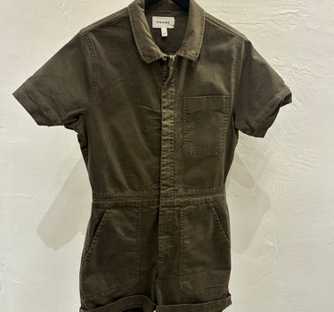 FRAME Short Sleeve Utility Jumpsuit