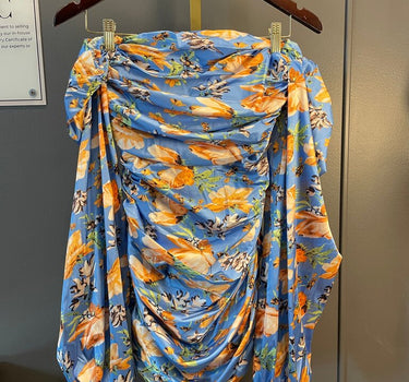 Floral Ruched Long Sleeve Top NWT