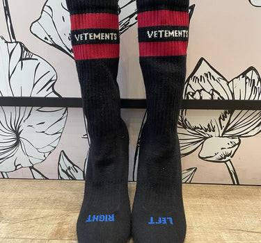 Vetements Black and Red Sock Heels Sz 39