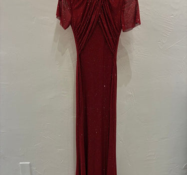 Self-Portrait Red Embellished Evening Dress