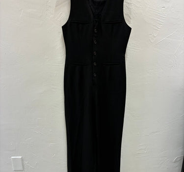 A.L.C. Women's Black Sleeveless Maxi Jumpsuit