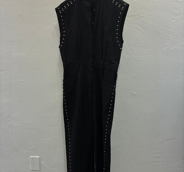 IRO Paris Black Studded Jumpsuit
