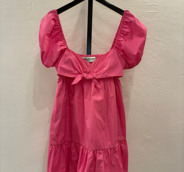 Amanda Uprichard Pink Puff Sleeve mini Dress