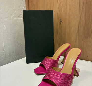 Tony Bianco Pink Sequin heel