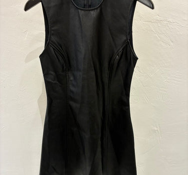 WeWoreWhat NWT Black Faux Leather Mini dress
