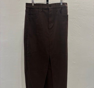 Joe's Wax Denim Midi Skirt