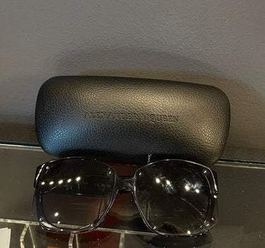 Alexander McQueen Black Sunglasses With Case