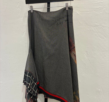 Cop Copine Printed Asymmetrical Skirt