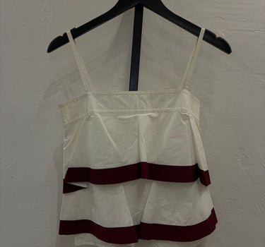 Tory Burch Ruffled Crop Top