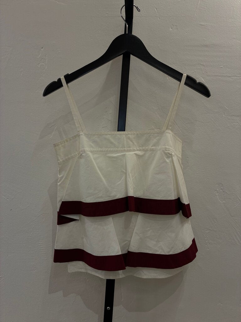 Tory Burch Ruffled Crop Top