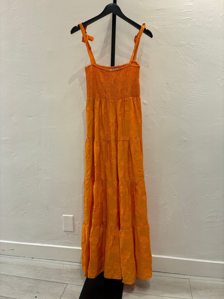 Karina Grimaldi Orange Maxi Dress Size M