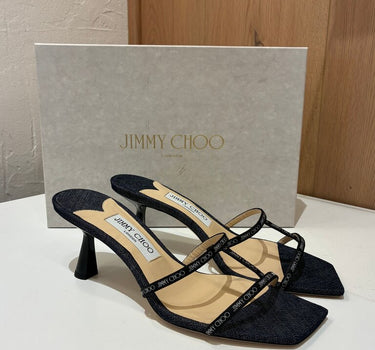 Jimmy Choo Denim Open Toed Heel sz 39