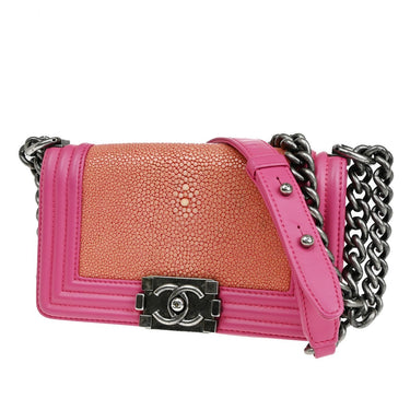 Chanel Boy Flap Bag Embossed Leather