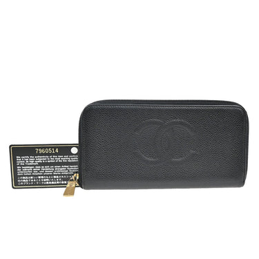 Chanel Timeless CC Zipped Wallet Caviar