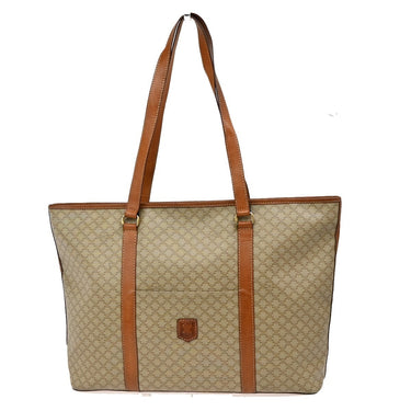 Celine Vintage Macadam Shopper Tote Coated Canvas