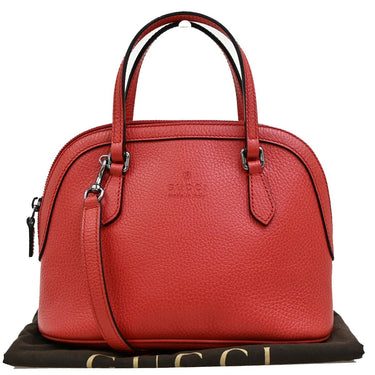 Gucci Web Convertible Dome Satchel Leather