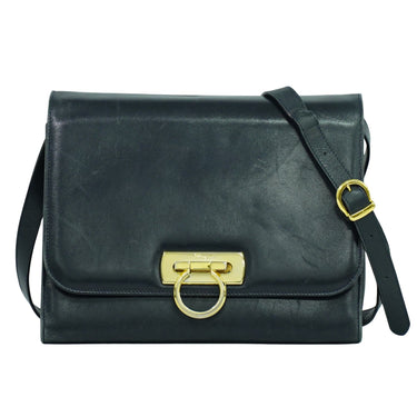 Salvatore Ferragamo Gancini Shoulder Bag Leather