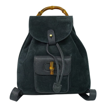 Gucci Vintage Bamboo Backpack Suede