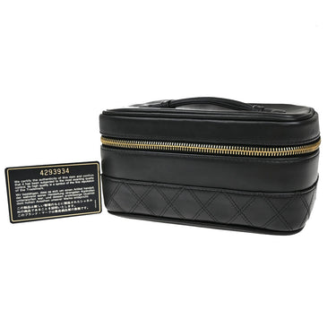 Chanel Vanity Hand Bag Leather