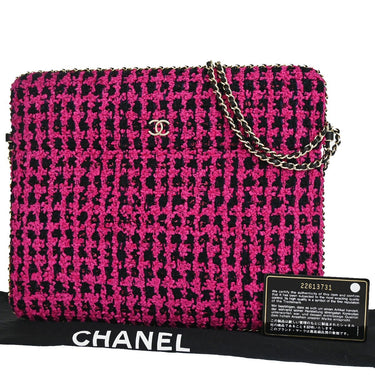 Chanel iPad Chain Crossbody Bag Caviar