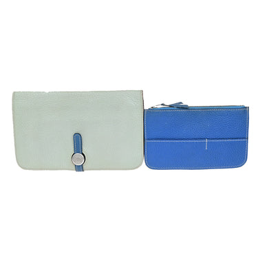 Hermes Bicolor Dogon Duo Combined Wallet Leather