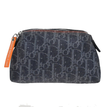 Christian Dior Flight pouch Trotter Pattern Denim