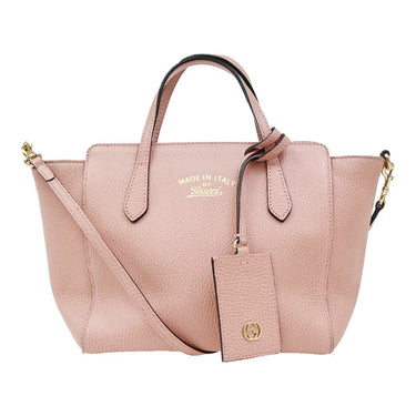 Gucci Swing Crossbody Bag Pebbled Leather