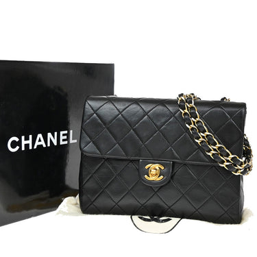 Chanel Vintage Square Classic Flap Bag Quilted Lambskin