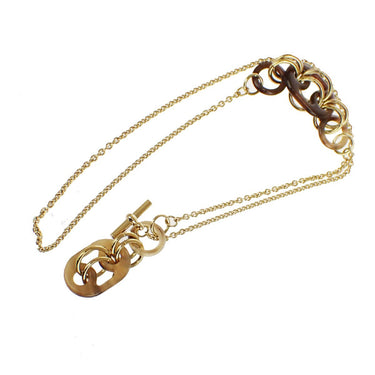 Hermes Eurydice Pendant Necklace Metal and Buffalo Horn