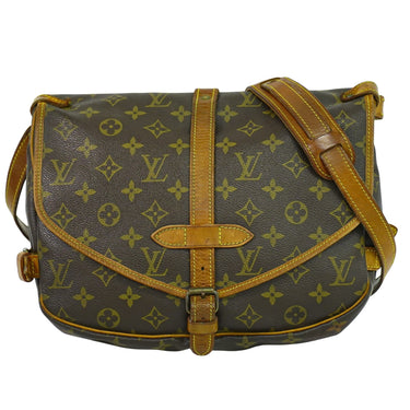 Louis Vuitton Saumur Handbag Monogram Canvas