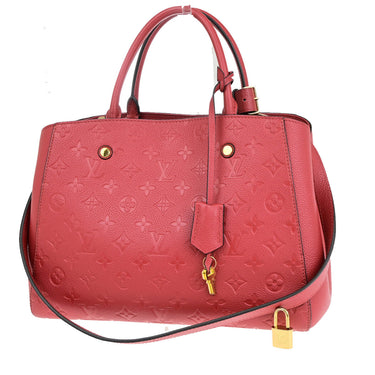 Louis Vuitton Montaigne Handbag Monogram Empreinte Leather