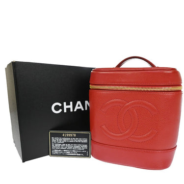 Chanel Vintage Timeless Cosmetic Case Caviar